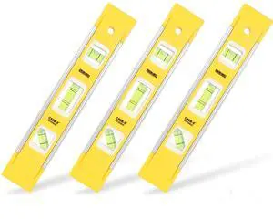 9 Inch Magnetic Box Level Torpedo Level(3PCS),3 Different Bubbles/45°/90°/180°Measuring Shock Resistant Torpedo Level 9 Inch Magnetic Box Level Torpedo Level(3PCS),3 Different Bubbles/45°/90°/180°Measuring Shock Resistant Torpedo Level