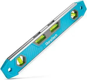 12-Inch Torpedo Level, Magnetic Leveler Tool with 0°/45°/90° Bubbles & Five-Line Grade Vial, V-Groove, Large Viewing Windows, Aluminum Reinforced, Hanging Hole for DIY and Household Projects 12-Inch Torpedo Level, Magnetic Leveler Tool with 0°/45°/90° Bubbles & Five-Line Grade Vial, V-Groove, Large Viewing Windows, Aluminum Reinforced, Hanging Hole for DIY and Household Projects