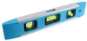 9 Inch Torpedo Level Magnetic, Small Leveler Tool with 3 Bubble Vials 45°/90°/180° and Overhead Viewing Window, Shock Resistant Bubble Level V-Groove for Piping and Conduit, Aluminum Alloy Frame 9 Inch Torpedo Level Magnetic, Small Leveler Tool with 3 Bubble Vials 45°/90°/180° and Overhead Viewing Window, Shock Resistant Bubble Level V-Groove for Piping and Conduit, Aluminum Alloy Frame