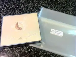 100 Pcs Double CD Jewel Case Resealable Cello/Cellophane Bags 100 Pcs Double CD Jewel Case Resealable Cello/Cellophane Bags