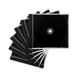 6 PCS Standard Single Clear CD Jewel Case, 10 mm Thin Clear CD Storage Case with Assembled Tray, Square-Shaped Single Plastic Disc DVD Storage Box Replacement for Most Cars (Black) 6 PCS Standard Single Clear CD Jewel Case, 10 mm Thin Clear CD Storage Case with Assembled Tray, Square-Shaped Single Plastic Disc DVD Storage Box Replacement for Most Cars (Black)