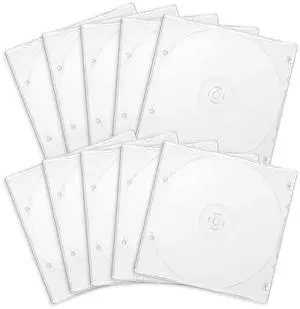 5mm Standard Single Clear CD Case 10 Pcs CD Jewel Cases 5mm Standard Single Clear CD Case 10 Pcs CD Jewel Cases