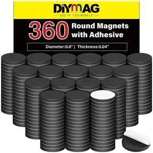 Magnets with Adhesive Backing, 360Pcs Diameter 0.8 x 0.04 Fridge Magnet Dot Classroom Must Have Round Magnetic Tape Flexible Sheets for Crafts Whiteboard Refrigerator Easy Peel and Stick Magnets with Adhesive Backing, 360Pcs Diameter 0.8 x 0.04 Fridge Magnet Dot Classroom Must Have Round Magnetic Tape Flexible Sheets for Crafts Whiteboard Refrigerator Easy Peel and Stick
