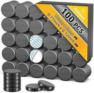 100Pcs Magnets for Crafts, Strong Ceramic Magnets with Adhesive Backing, Industrial Round Magnet, Sticky Flat Disc Circle Magnet for Crafts, DIY, Fridge, Classroom, Building (0.71x0.12inch) 100Pcs Magnets for Crafts, Strong Ceramic Magnets with Adhesive Backing, Industrial Round Magnet, Sticky Flat Disc Circle Magnet for Crafts, DIY, Fridge, Classroom, Building (0.71x0.12inch)