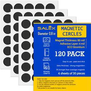 120 Pack Small Magnets for Crafts with Adhesive Backing 0.8 Inch - Strong Peel and Stick Flat Magnetic Dots, Thin Round Circles for DIY Projects, Fridge, Classroom & Office (120 Pack) 120 Pack Small Magnets for Crafts with Adhesive Backing 0.8 Inch - Strong Peel and Stick Flat Magnetic Dots, Thin Round Circles for DIY Projects, Fridge, Classroom & Office (120 Pack)