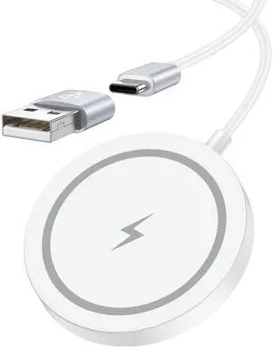 Magnetic Wireless Magsafe Charger iPhone 17e Charging Pad for iPhone 17 Pro Max/16/15/14/13/12 Series & AirPods Pro 4-2,Samsung,Google,Strong Magnet,15W Fast Wireless Charging Pad with Dual Ports Magnetic Wireless Magsafe Charger iPhone 17e Charging Pad for iPhone 17 Pro Max/16/15/14/13/12 Series & AirPods Pro 4-2,Samsung,Google,Strong Magnet,15W Fast Wireless Charging Pad with Dual Ports