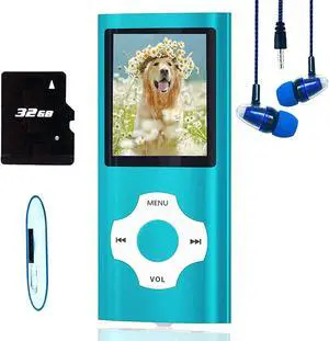 MP3 Player, Hotechs MP3 Music Player with 32GB Memory SD Card Slim Classic Digital LCD 1.82'' Screen MINI USB Port with FM Radio, Voice Record (Blue) MP3 Player, Hotechs MP3 Music Player with 32GB Memory SD Card Slim Classic Digital LCD 1.82'' Screen MINI USB Port with FM Radio, Voice Record (Blue)