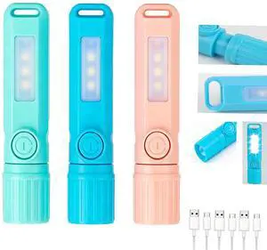 3 Pack Rechargeable Flashlights USB C Mini LED Flashlights, Camping Lantern Combo Flashlight, Ultralight Zoomable Flashlight for Gift Camping Hiking Night Reading Halloween Gifts Stocking Stuffers 3 Pack Rechargeable Flashlights USB C Mini LED Flashlights, Camping Lantern Combo Flashlight, Ultralight Zoomable Flashlight for Gift Camping Hiking Night Reading Halloween Gifts Stocking Stuffers