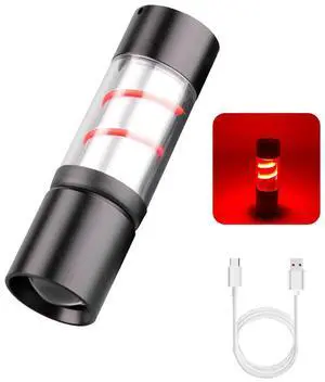 Small Flashlight Rechargeable LED Flashlights with COB Light,Zoomable Pocket Flashlights for Camping,Travel,Outdoor,Emergency,Hiking,Automotive Work(Red) Small Flashlight Rechargeable LED Flashlights with COB Light,Zoomable Pocket Flashlights for Camping,Travel,Outdoor,Emergency,Hiking,Automotive Work(Red)