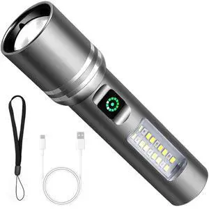 Flashlight High Lumens Rechargeable, 3000 Lumen Super Bright Led Flashlights with 6 Light Modes, IPX6 Waterproof, Powerful Handheld Flash Light for Camping Home Emergencies 2 Pack Flashlight High Lumens Rechargeable, 3000 Lumen Super Bright Led Flashlights with 6 Light Modes, IPX6 Waterproof, Powerful Handheld Flash Light for Camping Home Emergencies 2 Pack