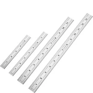 Machinist Ruler,6, 8, 12, 14-inch Stainless Steel Ruler,Metal Rulers Pack of 4 Machinist Ruler,6, 8, 12, 14-inch Stainless Steel Ruler,Metal Rulers Pack of 4