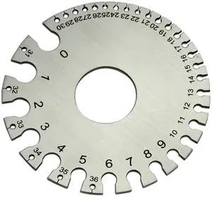 Round Cable Thread Sheet Stainless Steel Wire Gage Welding Gauge for Measuring Paper Leather Wood Thickness and Hardware Wire Diameters Round Cable Thread Sheet Stainless Steel Wire Gage Welding Gauge for Measuring Paper Leather Wood Thickness and Hardware Wire Diameters