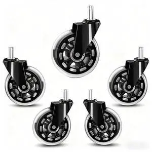 Wheels for Office Salon Chair Replacement Universal Fit 3 Inch Casters Heavy-Duty, Fits 98% Chair for All Floor (5) Wheels for Office Salon Chair Replacement Universal Fit 3 Inch Casters Heavy-Duty, Fits 98% Chair for All Floor (5)