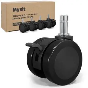 Office Chair Casters with Brake Heavy Duty Mute PU Stool Caster Wheels Replacement Easy Installation Set of 5 11x22mm Universal Fit for Hardwood Floors Office Chair Casters with Brake Heavy Duty Mute PU Stool Caster Wheels Replacement Easy Installation Set of 5 11x22mm Universal Fit for Hardwood Floors