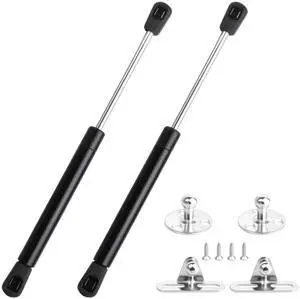 2 Pack Gas Struts, 10 Inch 33Lbs/150N Gas Strut Shock Spring Lift for Window Lift and Lid Support/Gas Shocks for RV Bed Platform/Floor Hatch/Outdoor Bench/Cabinet/Tool Box (150N) 2 Pack Gas Struts, 10 Inch 33Lbs/150N Gas Strut Shock Spring Lift for Window Lift and Lid Support/Gas Shocks for RV Bed Platform/Floor Hatch/Outdoor Bench/Cabinet/Tool Box (150N)