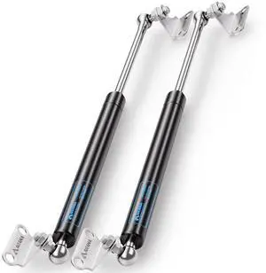 Gas Struts 15 inch 67lb with Brackets (2 Pack) - Heavy Duty Lift Support for RV Bed Hatch & Storage Box Lid - Hydraulic Spring Shocks for Camper Bed, Cellar Door, Food Truck Window Gas Struts 15 inch 67lb with Brackets (2 Pack) - Heavy Duty Lift Support for RV Bed Hatch & Storage Box Lid - Hydraulic Spring Shocks for Camper Bed, Cellar Door, Food Truck Window