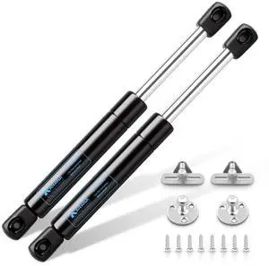 Gas Struts 10 inch 18lb with Brackets, 80N Gas Spring Lift Support Shocks for RV & Kitchen Cabinet Door, Boat Hatch Cover Lid, Truck Tool Box, 2Pcs Gas Struts 10 inch 18lb with Brackets, 80N Gas Spring Lift Support Shocks for RV & Kitchen Cabinet Door, Boat Hatch Cover Lid, Truck Tool Box, 2Pcs