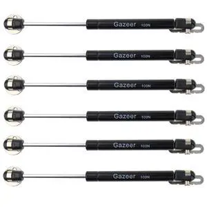 6 Pcs 100N/22.5lb Gas Struts 10inch Cabinet Struts Cabinet Shocks Cabinet Door Lift Pneumatic Support 6 Pcs 100N/22.5lb Gas Struts 10inch Cabinet Struts Cabinet Shocks Cabinet Door Lift Pneumatic Support