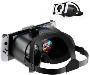 VR Headset for Nintendo Switch & Switch OLED, Upgraded Switch Virtual Reality Glasses with Adjustable HD Lenses and Comfortable Head Strap, Labo VR Kit 3D Goggles for Switch Accessories VR Headset for Nintendo Switch & Switch OLED, Upgraded Switch Virtual Reality Glasses with Adjustable HD Lenses and Comfortable Head Strap, Labo VR Kit 3D Goggles for Switch Accessories