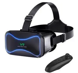 VR Headset for Phone with Controller, Virtual Reality Goggles for Kids & Adult 3D Family 110° FOV Anti-Blue Light HD Lenses, Compatible with iPhone17/16/15/14/13/12/11, Samsung, Android (Black) VR Headset for Phone with Controller, Virtual Reality Goggles for Kids & Adult 3D Family 110° FOV Anti-Blue Light HD Lenses, Compatible with iPhone17/16/15/14/13/12/11, Samsung, Android (Black)