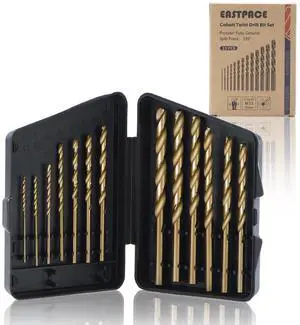 13Pcs M35 Cobalt Drill Bit Set, 1/16 inch-1/4 inch,Twist Jobber Drill Bit Kit for Stainless Steel, Hard Metal and Wood Plastic with Indexed Case 13Pcs M35 Cobalt Drill Bit Set, 1/16 inch-1/4 inch,Twist Jobber Drill Bit Kit for Stainless Steel, Hard Metal and Wood Plastic with Indexed Case