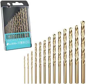 13pcs Cobalt Drill Bit Set M35 HSS 1/16"-1/4" Jobber Drill Bits Set 13pcs Cobalt Drill Bit Set M35 HSS 1/16"-1/4" Jobber Drill Bits Set