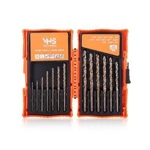 13Pcs Cobalt Drill Bit Set (1/16"-1/4"), M35 High Speed Steel, Twist Jobber Length for Hardened Metal, Stainless Steel, Cast Iron, Wood, and Plastics, with Index Storage Box 13Pcs Cobalt Drill Bit Set (1/16"-1/4"), M35 High Speed Steel, Twist Jobber Length for Hardened Metal, Stainless Steel, Cast Iron, Wood, and Plastics, with Index Storage Box