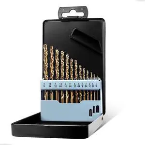Drill Bit Set, 13pcs (1/16" - 1/4") M35 HSS Twist Cobalt Drill Bits for Stainless Steel, Hardened Steel, Cast Iron, Plastic and Wood Drill Bit Set, 13pcs (1/16" - 1/4") M35 HSS Twist Cobalt Drill Bits for Stainless Steel, Hardened Steel, Cast Iron, Plastic and Wood