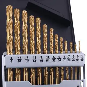 Cobalt Drill Bit Set, 13Pcs (1/16"-1/4") M35 Fully Grounded 5% Cobalt Bits for Hardened Metals, Stainless Steel, Cast Iron and Wooden Plastics, with Index Storage Case Cobalt Drill Bit Set, 13Pcs (1/16"-1/4") M35 Fully Grounded 5% Cobalt Bits for Hardened Metals, Stainless Steel, Cast Iron and Wooden Plastics, with Index Storage Case