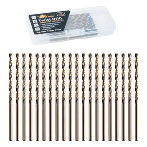 (20PCS) 1/16" Cobalt Drill Bit, HSS M35 Metal Drill Bits for Steel, Stainless Steel, Cast Iron, Hard Plastic and Wood (20PCS) 1/16" Cobalt Drill Bit, HSS M35 Metal Drill Bits for Steel, Stainless Steel, Cast Iron, Hard Plastic and Wood