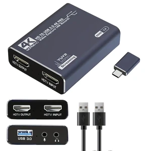 4K Capture Card Grey for Streaming, Recording & Gaming Video Capture Device with USB 3.0, 1080p 60fps, Plug & Play,Zero Latency for PS5, Xbox, Switch, OBS, PC, Mac 4K Capture Card Grey for Streaming, Recording & Gaming Video Capture Device with USB 3.0, 1080p 60fps, Plug & Play,Zero Latency for PS5, Xbox, Switch, OBS, PC, Mac