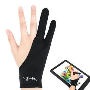 Digital Drawing Glove 3-Layer Palm Rejection Two-Finger Artist Glove for Graphics Drawing Tablet, Monitor, Sketching, iPad, Paper, Fits for Right and Left Hand (Small, Black) Digital Drawing Glove 3-Layer Palm Rejection Two-Finger Artist Glove for Graphics Drawing Tablet, Monitor, Sketching, iPad, Paper, Fits for Right and Left Hand (Small, Black)