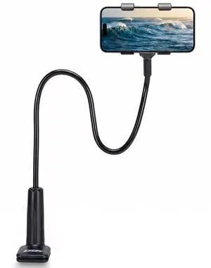 Universal Cell Phone Holder, Universal Mobile Phone Stand, Lazy Bracket, Flexible Long Arms Clip Mount for iPhone, LG, etc.in Office Bedroom Desktop.(Black) Universal Cell Phone Holder, Universal Mobile Phone Stand, Lazy Bracket, Flexible Long Arms Clip Mount for iPhone, LG, etc.in Office Bedroom Desktop.(Black)