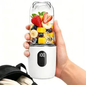 Portable Blender for Protein Shakes & Smoothies, 17oz USB-C Rechargeable Personal Blender with LED Display, 16-Blade Smoothie Maker for Gym, Office & Travel Portable Blender for Protein Shakes & Smoothies, 17oz USB-C Rechargeable Personal Blender with LED Display, 16-Blade Smoothie Maker for Gym, Office & Travel