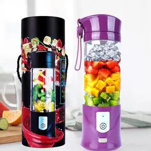 Portable Personal Blender for Smoothies, 13oz USB Rechargeable Cordless Travel Blender with 6 Serrated Stainless Steel Blades, Ice Crusher, Juicer Cup, Self-Cleaning, BPA-Free, for Outdoor&Kitchen Use Portable Personal Blender for Smoothies, 13oz USB Rechargeable Cordless Travel Blender with 6 Serrated Stainless Steel Blades, Ice Crusher, Juicer Cup, Self-Cleaning, BPA-Free, for Outdoor&Kitchen Use