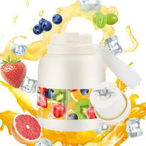 27oz Portable Blender Rechargeable Juices Smoothie Protein Drinks Shakes Maker Personal Travel Blender Fitness, Travel,Pre-Workout Office, Gym, Camping, Outdoor Use (White) 27oz Portable Blender Rechargeable Juices Smoothie Protein Drinks Shakes Maker Personal Travel Blender Fitness, Travel,Pre-Workout Office, Gym, Camping, Outdoor Use (White)