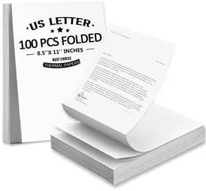 100 Sheets Thermal Printer Paper 8.5 x 11 US Letter Size for Portable Printer, Continuous Folding Paper for portable printers wireless for travel, Compatible with A285M/ PD-A4/ M08F-Letter/ A80/ D810 100 Sheets Thermal Printer Paper 8.5 x 11 US Letter Size for Portable Printer, Continuous Folding Paper for portable printers wireless for travel, Compatible with A285M/ PD-A4/ M08F-Letter/ A80/ D810