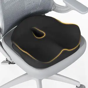 Seat Cushion, X Large Office Chair Cushion for Sciatica Pain Relief, Memory Foam Ergonomic Cushions Pad Pillow for Car, Home, Hip, Tailbone, Coccyx, Long Sitting Seat Cushion, X Large Office Chair Cushion for Sciatica Pain Relief, Memory Foam Ergonomic Cushions Pad Pillow for Car, Home, Hip, Tailbone, Coccyx, Long Sitting