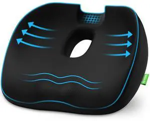 Innovative Donut Pillow Hemorrhoids Scientific Center Hole and Tailbone Cutout, Orthopedic Pain Relief Donut Seat Cushion for Coccyx, Sciatica, Postpartum Pregnancy, After Surgery Sitting Relief Innovative Donut Pillow Hemorrhoids Scientific Center Hole and Tailbone Cutout, Orthopedic Pain Relief Donut Seat Cushion for Coccyx, Sciatica, Postpartum Pregnancy, After Surgery Sitting Relief