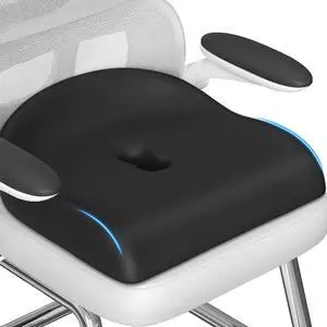 Seat Cushion for Pressure Relief - Ergonomic Home & Office Chair Cushions for Tailbone, Hip, Sciatica Support, Memory Foam Chair Pad for Long Sitting, Driving (Black) Seat Cushion for Pressure Relief - Ergonomic Home & Office Chair Cushions for Tailbone, Hip, Sciatica Support, Memory Foam Chair Pad for Long Sitting, Driving (Black)