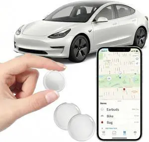 2 Pack GPS Tracker for Vehicles Works with Apple Find My (iOS Only) Portable Mini Tracking Device Hidden Item Finder Global Tracking No Monthly Fee/SIM Replaceable Battery for Car Keys Luggage Wallet 2 Pack GPS Tracker for Vehicles Works with Apple Find My (iOS Only) Portable Mini Tracking Device Hidden Item Finder Global Tracking No Monthly Fee/SIM Replaceable Battery for Car Keys Luggage Wallet