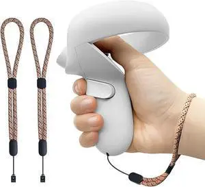 Enhanced Reflective Wrist Strap Lanyard for Meta Quest 2 Controller, Comfortable Adjustable Hand Straps, Replacement Accessories Easy-to-Attach for Secure Controller Fit (Gold) Enhanced Reflective Wrist Strap Lanyard for Meta Quest 2 Controller, Comfortable Adjustable Hand Straps, Replacement Accessories Easy-to-Attach for Secure Controller Fit (Gold)