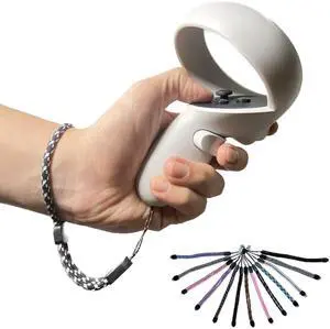 Improved Replacement Wrist Wraps for Oculus Quest 2 Gen Controller, Professional Wrist Lanyards with Resin White Stopper, Replacement Adjustable Hand Straps for Oculus ControllerDapple Improved Replacement Wrist Wraps for Oculus Quest 2 Gen Controller, Professional Wrist Lanyards with Resin White Stopper, Replacement Adjustable Hand Straps for Oculus ControllerDapple