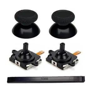 Replacement Joysticks + Thumbsticks Buttons for Meta Quest 3 Controller, Analog Stick Thumbstick for Oculus Quest 2, Quest Pro Left Right Controller - Black Replacement Joysticks + Thumbsticks Buttons for Meta Quest 3 Controller, Analog Stick Thumbstick for Oculus Quest 2, Quest Pro Left Right Controller - Black