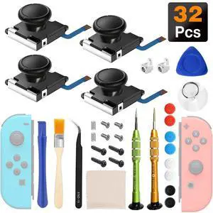 Joypad Joystick Replacement Joy-con Repair Tools Kit Joystick Replacement for Nintendo Switch Joy-Con Controller/Switch Lite/Switch OLED Fix Joystick Drift 32PCS Joypad Joystick Replacement Joy-con Repair Tools Kit Joystick Replacement for Nintendo Switch Joy-Con Controller/Switch Lite/Switch OLED Fix Joystick Drift 32PCS
