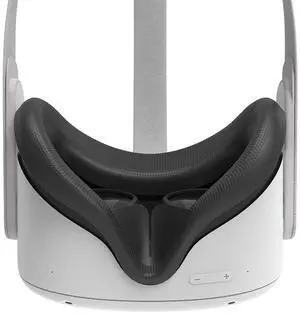 Face Cushion Pad Replacement Compatible with Oculus Quest 2, Silicone Cover, Sweatproof Washable Lightproof Anti-Leakage VR Face Plate Mask Accessories (Black, Only Cover) Face Cushion Pad Replacement Compatible with Oculus Quest 2, Silicone Cover, Sweatproof Washable Lightproof Anti-Leakage VR Face Plate Mask Accessories (Black, Only Cover)