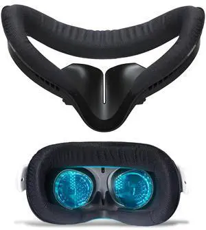Compatible with Oculus Quest 2 Face Bracket Replacement,VR Breathable Foam Face Pad Protective for Meta Quest 2,Comfortable Face Cover Cushion VR Accessories Compatible with Oculus Quest 2 Face Bracket Replacement,VR Breathable Foam Face Pad Protective for Meta Quest 2,Comfortable Face Cover Cushion VR Accessories
