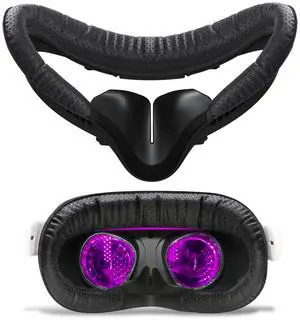 VR Facial Interface & Face Pad for Oculus Quest 2, VR Face Cover Cushion Replacement Compatible with Quest 2,Breathable Holes Leather Protective VR Accessories VR Facial Interface & Face Pad for Oculus Quest 2, VR Face Cover Cushion Replacement Compatible with Quest 2,Breathable Holes Leather Protective VR Accessories