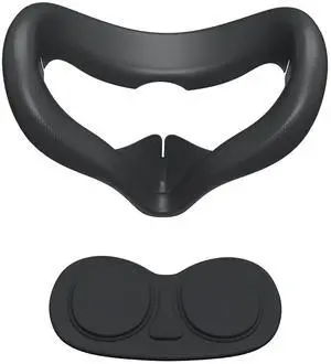 Silicone Face Cover Pad for Oculus/Meta Quest 2 with Lens Protector, Anti-Light Leakage Cleanable Face Pad & Lens Cover Accessories Kit Keep Your VR Headset Sweat-Free (Black) Silicone Face Cover Pad for Oculus/Meta Quest 2 with Lens Protector, Anti-Light Leakage Cleanable Face Pad & Lens Cover Accessories Kit Keep Your VR Headset Sweat-Free (Black)