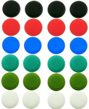 24pcs Silicone Thumbstick Thumb Joystick Grip Stick Cap Cover for Meta Oculus Quest 3 2 1 Controller Handle Rocker Caps (Multi-Color) 24pcs Silicone Thumbstick Thumb Joystick Grip Stick Cap Cover for Meta Oculus Quest 3 2 1 Controller Handle Rocker Caps (Multi-Color)